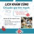LỊCH KHÁM CHUYÊN GIA TIM MẠCH THÁNG 10