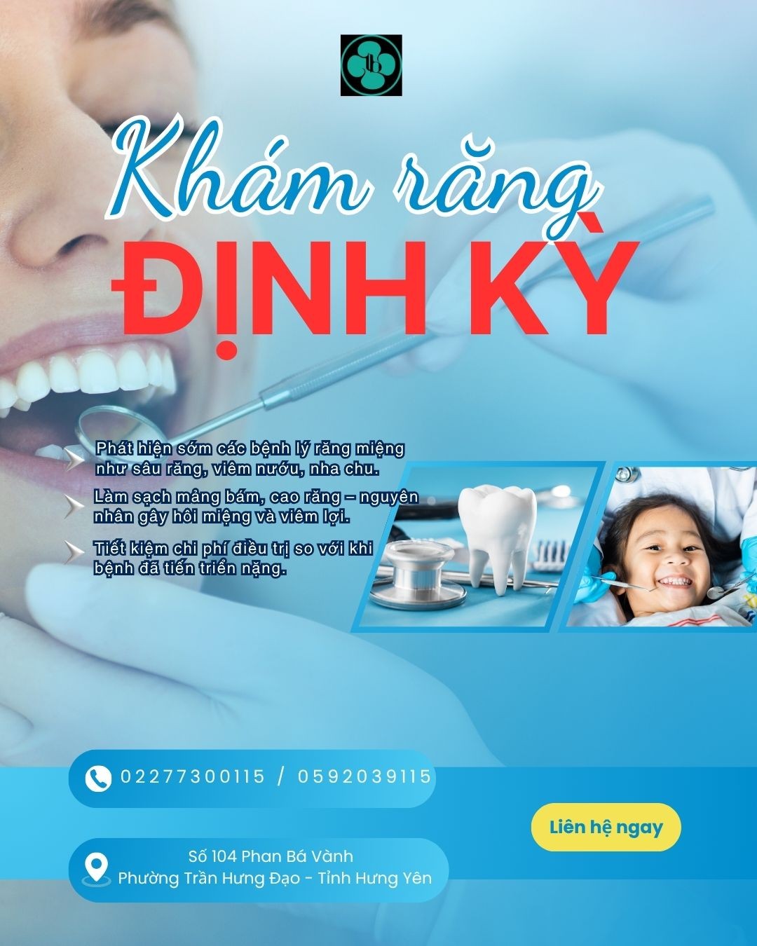 KHÁM RĂNG ĐỊNH KỲ - BÍ QUYẾT GIỮ NỤ CƯỜI ĐẸP!