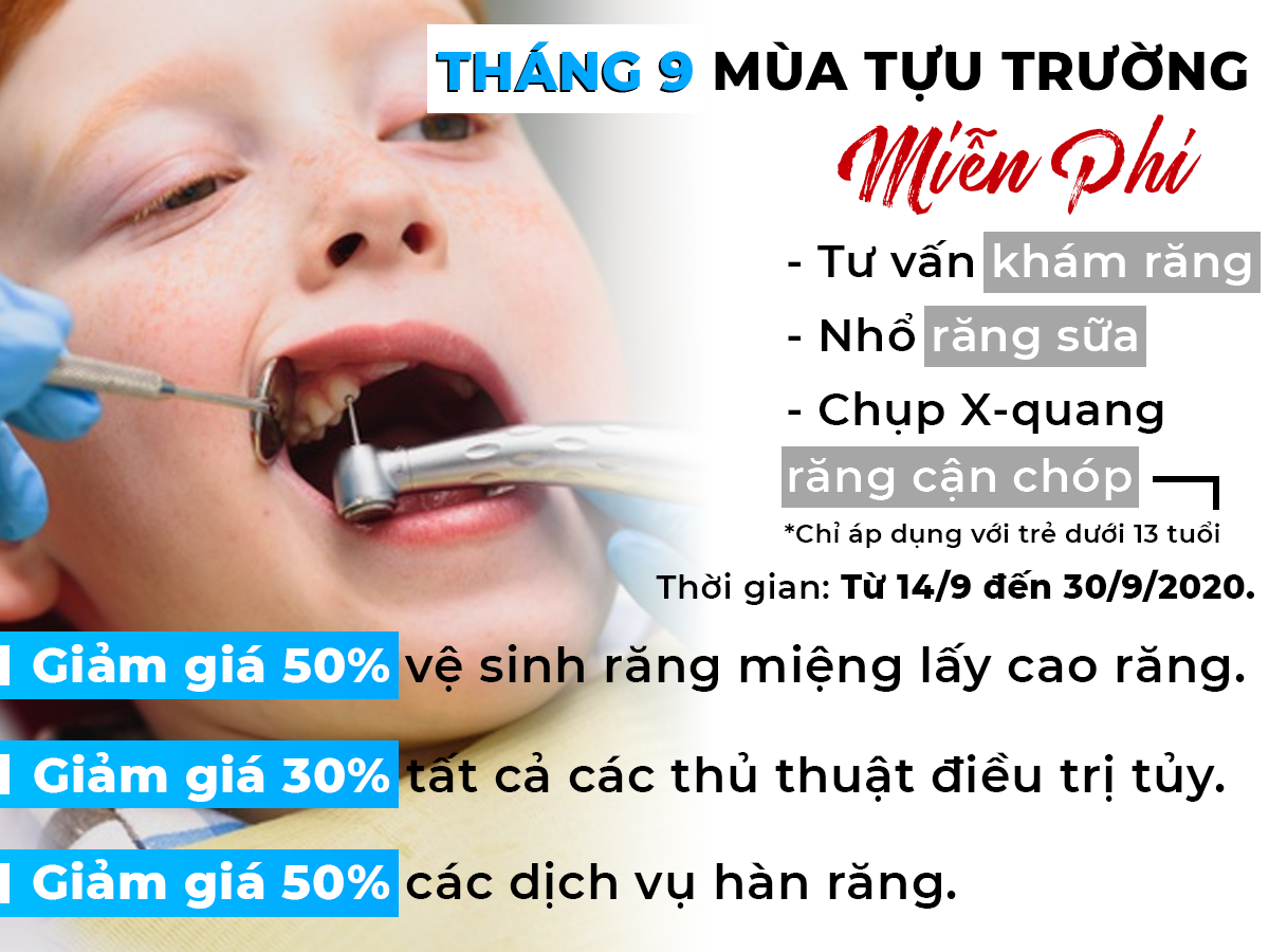 Ưu đãi chăm sóc sức khỏe răng miệng