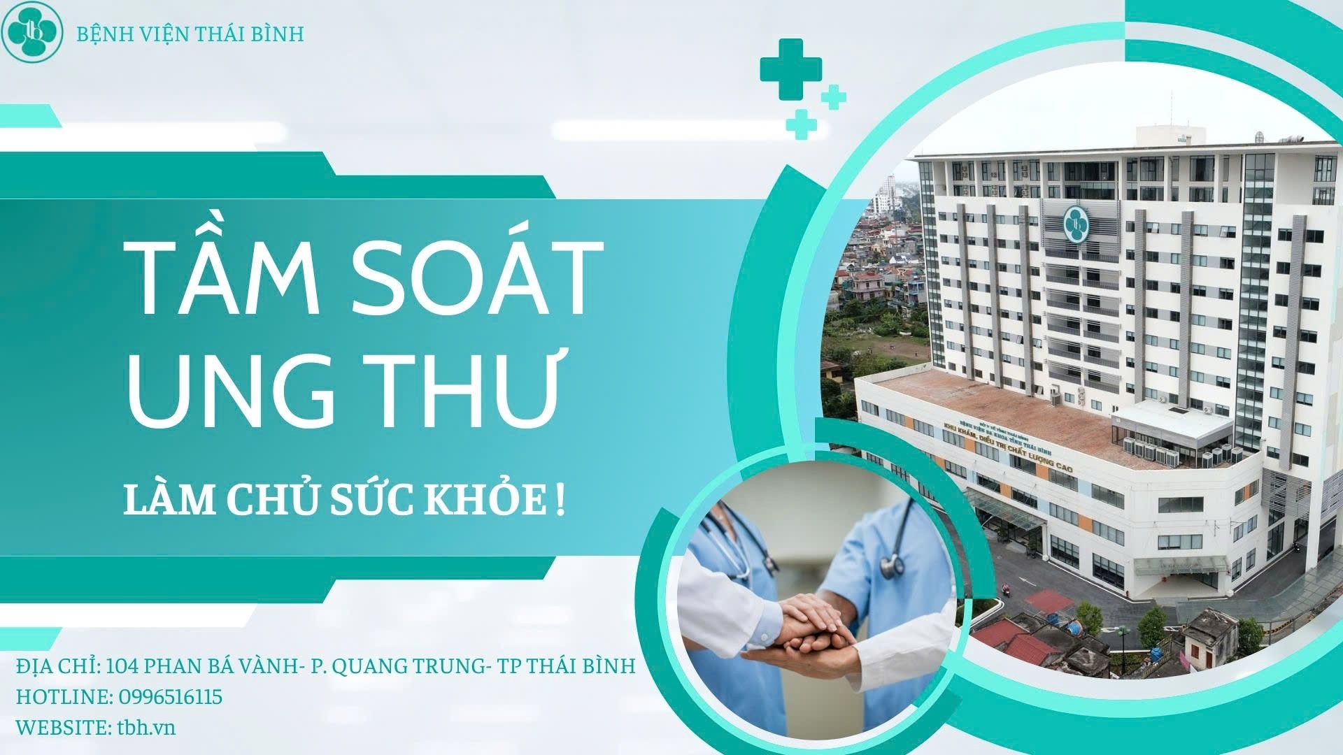 TẦM SOÁT UNG THƯ, LÀM CHỦ SỨC KHỎE CỦA BẠN